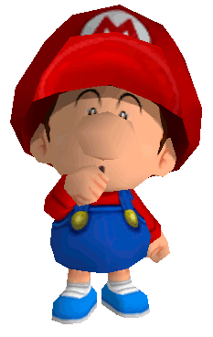 Baby Mario in Mario Kart Wii