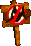 Sprite of a No Animal Sign for Enguarde from Donkey Kong Country 2 for Game Boy Advance