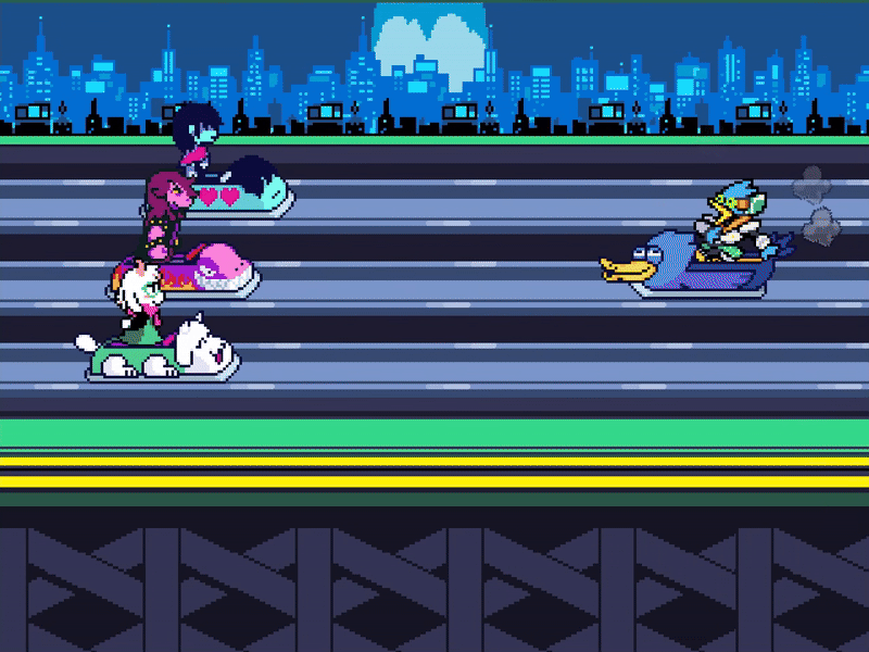 File:Deltarune Chapter 2 Berdly fall.gif