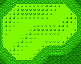 The green from Hole 15 of the Marion Club from the Game Boy Color Mario Golf