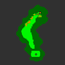Hole 16 of the Marion Club from the Game Boy Color Mario Golf