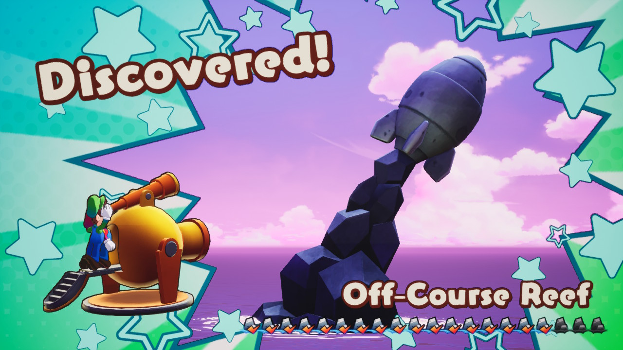 The Off-Course Reef in Mario & Luigi: Brothership.