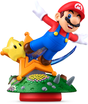 File:SMG1+2 Mario and Luma amiibo.png