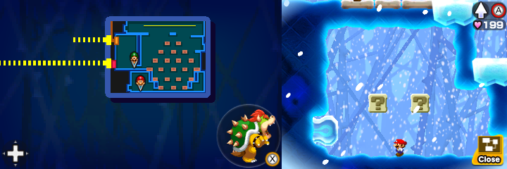Fifteenth and sixteenth blocks in Airway of Mario & Luigi: Bowser's Inside Story + Bowser Jr.'s Journey.