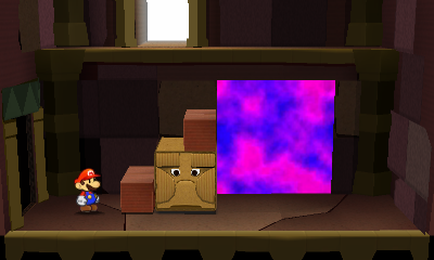 Third paperization spot in Chomp Ruins of Paper Mario: Sticker Star.