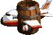 Sprite of the Jumbo Barrel in Donkey Kong Country.