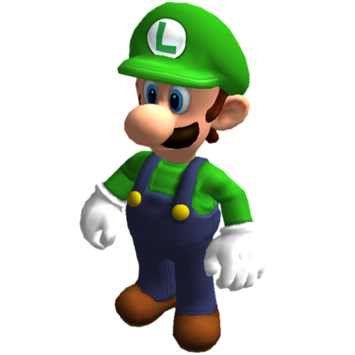 High quality render of Luigi