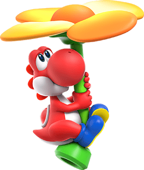 File:SMBW Artwork Red Yoshi.png