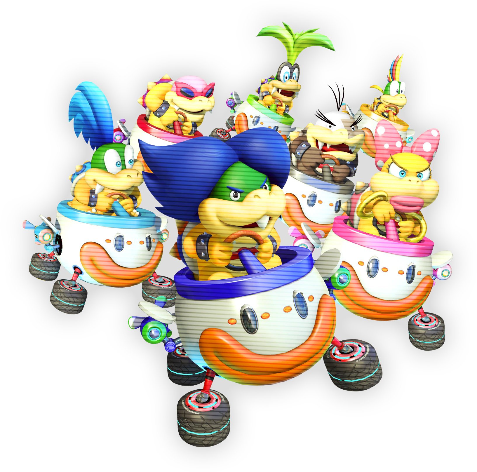 File Mkl Koopalings Artwork Png Super Mario Wiki The Mario Encyclopedia