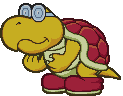 Battle idle animation of Kent C. Koopa from Paper Mario