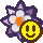 Sprite of the unused Pity Flower P badge in Paper Mario: The Thousand-Year Door.
