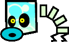 Sprite of a Skellobait from Super Paper Mario.