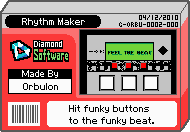 The shelf cover for one of Orbulon's microgames in WarioWare: D.I.Y.