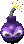 Sprite of a bomb as it appears in Kroctopus Krush, from Donkey Kong Country 3 for the Game Boy Advance