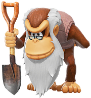 Artwork of Cranky Kong, from Donkey Kong Bananza