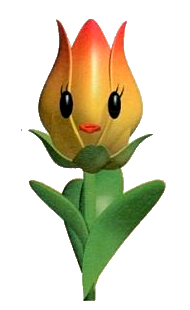 Artwork of a Tulip from Yoshi's Story