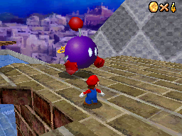 A screenshot of a Chuck-Ya in Super Mario 64 DS