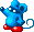 Sprite of a Mouse from Mario Kart: Super Circuit
