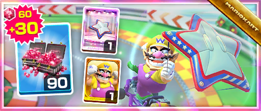 The Star-Spangled Glider Pack from the 2020 Los Angeles Tour in Mario Kart Tour
