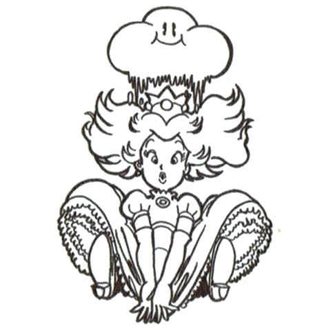 File:Mario & Wario - Peach guide art.png