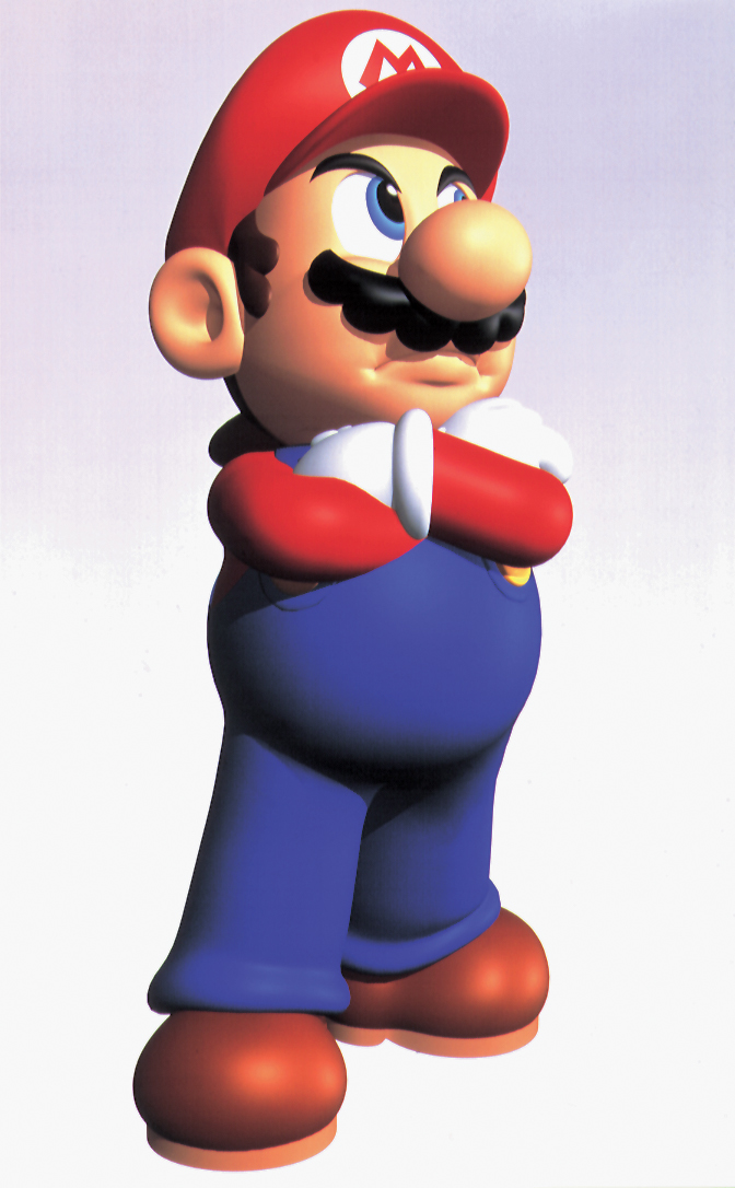 File:Mario Hands Crossed Artwork (alt) - Super Mario 64.png - Super ...