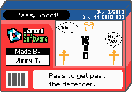 The shelf cover for one of Jimmy T's microgames in WarioWare: D.I.Y.