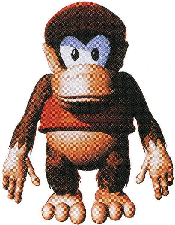 File:Diddy front DKC art.png - Super Mario Wiki, the Mario encyclopedia