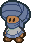 A blue Dryite from Paper Mario