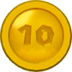 A 10-Coin in the Super Mario 3D World style