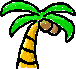 Left palm tree
