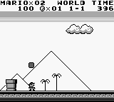 Screenshot of Mario after using a ? Block