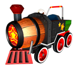 Barrel Train Sticker