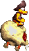 Sprite of an orange Klank from Donkey Kong Country 2: Diddy's Kong Quest