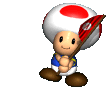 Animation of Toad in Mario Golf