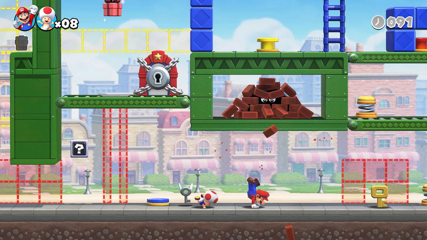 Mario vs. Donkey Kong (2024) – Brickman stage screenshot