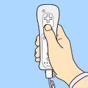File:SMG Asset Sprite Wii Remote (Basic Position).gif