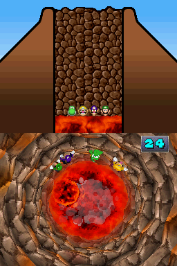 4-player mode for Crater Crawl in Mario Party DS
