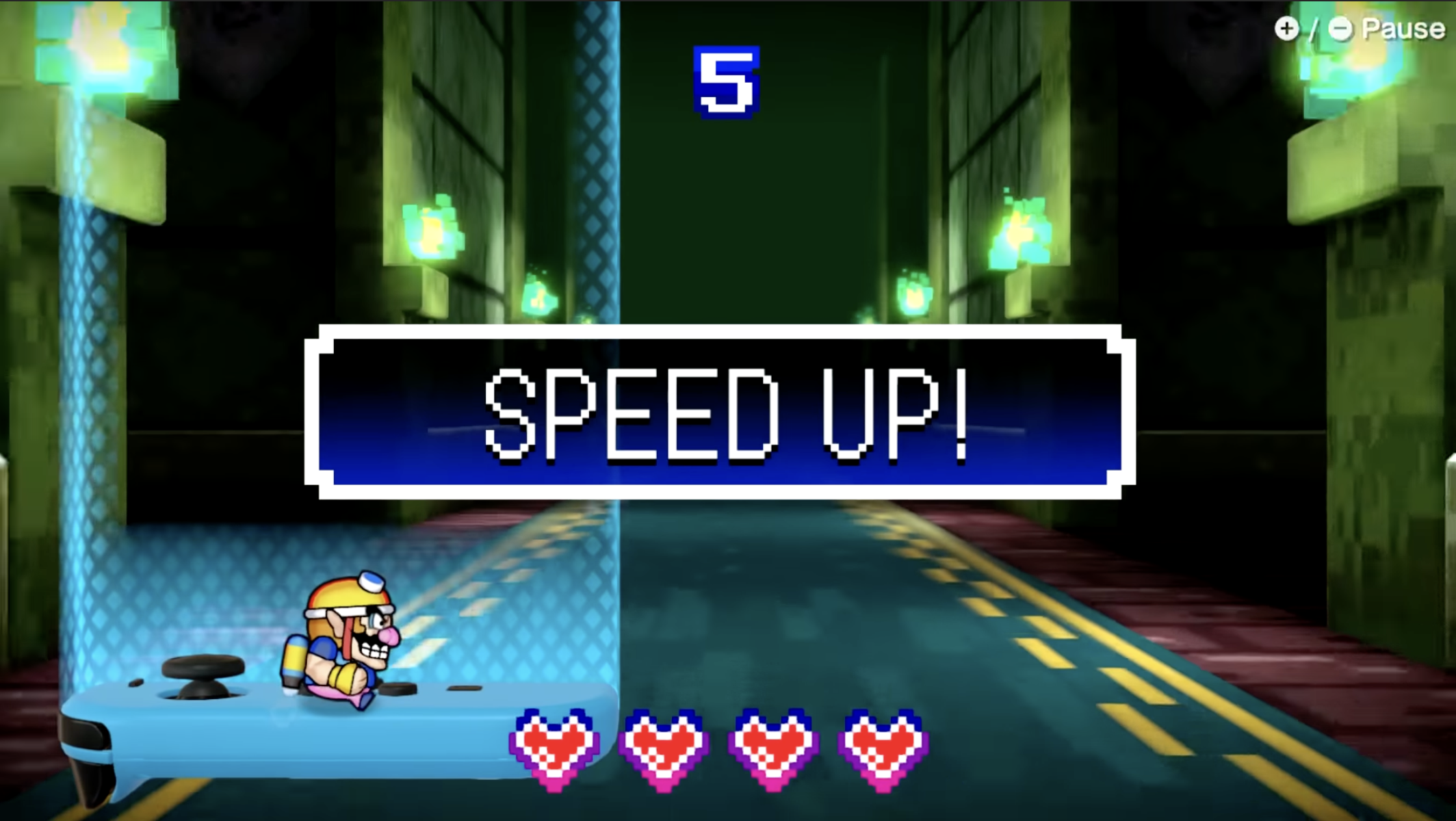 9-Volt Speed Up in WarioWare: Get It Together!