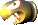 Sprite of a Bullet Bill from Yoshi's Story