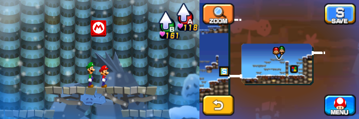 Second block in Dreamy Mount Pajamaja accessed by a Dreampoint found at the very peak of the mountain of Mario & Luigi: Dream Team.