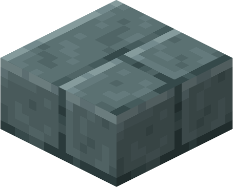 File:Minecraft Mario Mash-Up Deepslate Brick Slab Render.png