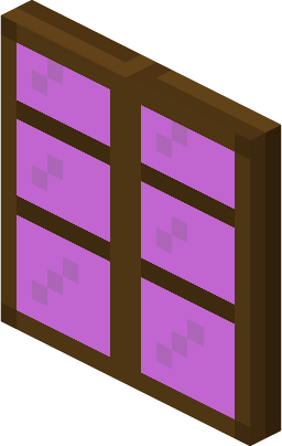 File:Minecraft Mario Mash-Up Magenta Stained Glass Pane Render.png