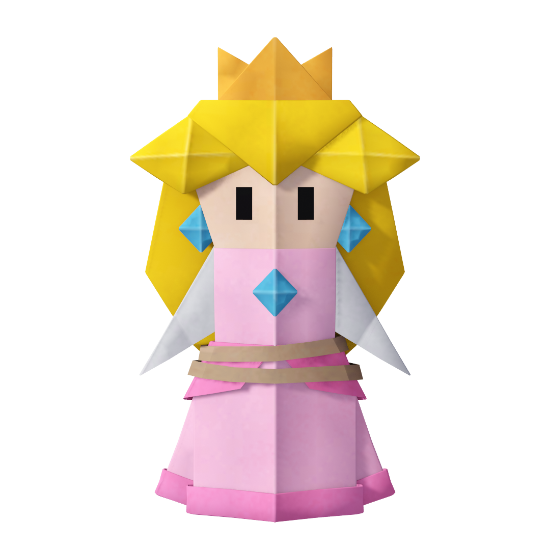 Origami Peach with an unused rope