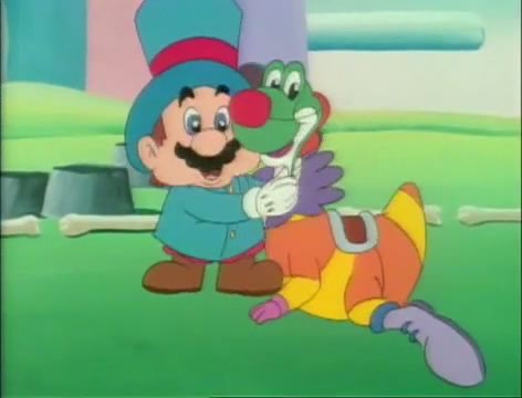 File:SMWTV Ringmaster Mario and Clown Yoshi.jpg