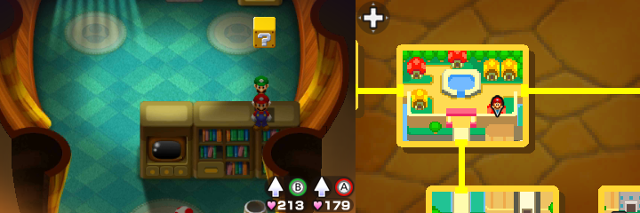 Block 39 in Toad Town of Mario & Luigi: Bowser's Inside Story + Bowser Jr.'s Journey.