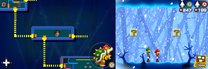 Blocks 20 and 21 in Airway of Mario & Luigi: Bowser's Inside Story + Bowser Jr.'s Journey.