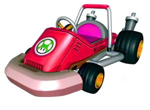 The Toadette Kart from Mario Kart: Double Dash!!