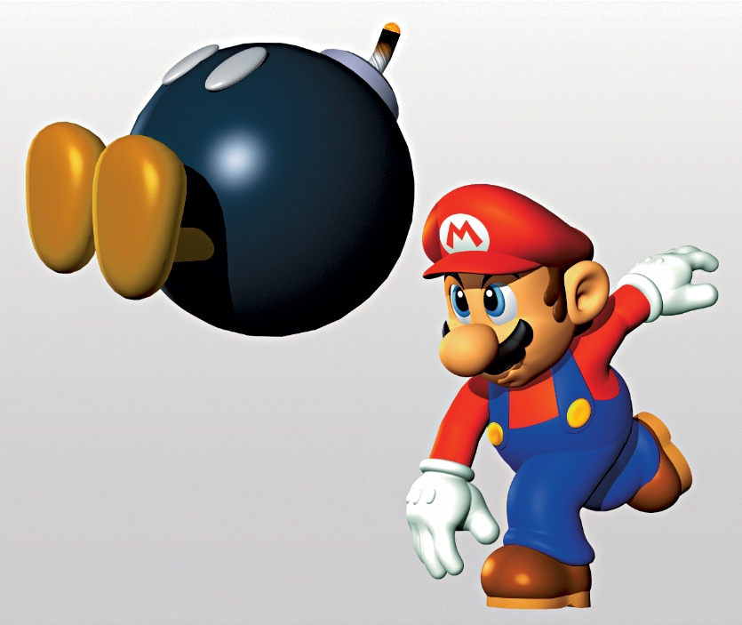 FileMario Throwing Bomb Artwork Super Mario 64.png Super Mario