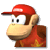 Diddy Kong's mugshot from Mario Superstar Baseball
