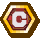 Sprite of the unused Super Charge badge in Paper Mario: The Thousand-Year Door.